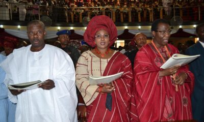 Gov Ibikunle Amosun, Yeye Funke Daniel and Gbenga Daniel